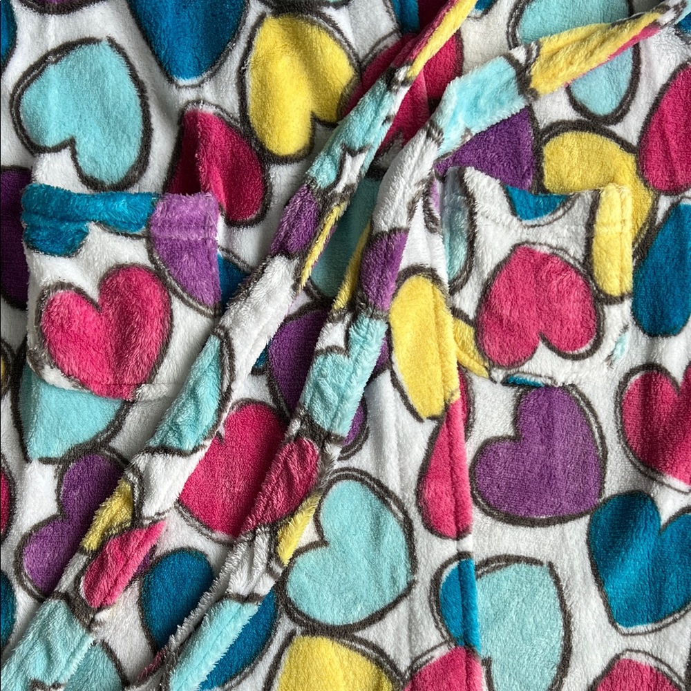 Joe Boxer Kids Robe with Heart Pattern * - Picture 5 of 7